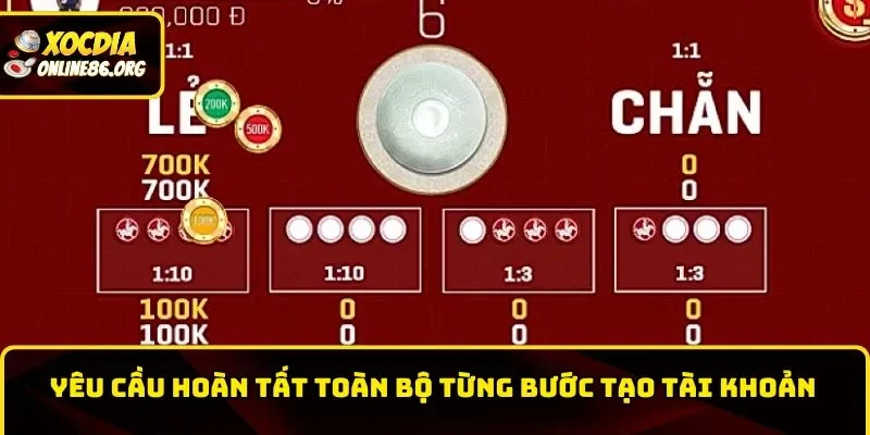 huong dan dang ky yeu cau hoan tat cac buoc Yêu cầu hoàn tất toàn bộ từng bước tạo tài khoản